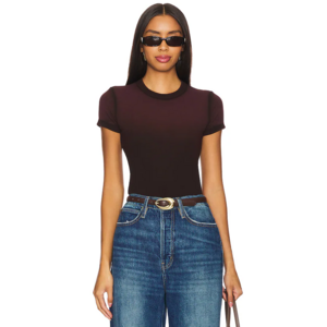 Cotton Citizen Verona Tee in Eggplant Cast in Brown